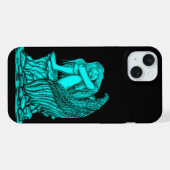Ein schlafender Engel auf dem Stein iPhone Hülle (Rückseite (Horizontal))
