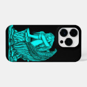 Ein schlafender Engel auf dem Stein iPhone Hülle (Rückseite (Horizontal))