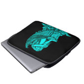 Ein schlafender Engel auf dem Stein Laptopschutzhülle (Vorne Knopf)