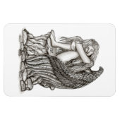 Ein schlafender Engel auf dem Stein Magnet (Horizontal)