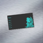 Ein schlafender Engel auf dem Stein Magnetische Visitenkarte (Beispiel)