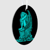 Ein schlafender Engel auf dem Stein Ornament (Vorderseite)