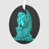 Ein schlafender Engel auf dem Stein Ornament (Vorderseite)