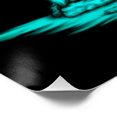 Ein schlafender Engel auf dem Stein Poster (Ecke)