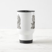 Ein schlafender Engel auf dem Stein Reisebecher (Mittel)