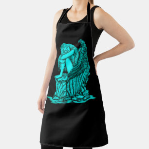 Ein schlafender Engel auf dem Stein Schürze