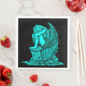 Ein schlafender Engel auf dem Stein Serviette (Beispiel)
