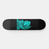 Ein schlafender Engel auf dem Stein Skateboard (Horizontal)