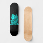 Ein schlafender Engel auf dem Stein Skateboard (Vorderseite)