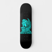 Ein schlafender Engel auf dem Stein Skateboard (Vorderseite)