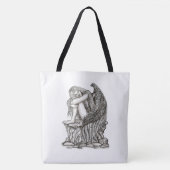 Ein schlafender Engel auf dem Stein Tasche (Vorderseite)