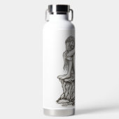Ein schlafender Engel auf dem Stein Trinkflasche (Vorderseite)