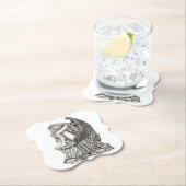 Ein schlafender Engel auf dem Stein Untersetzer (Vor Ort)