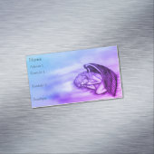 Ein schlafender Engel auf den Himmelswolken blau p Magnetische Visitenkarte (Beispiel)