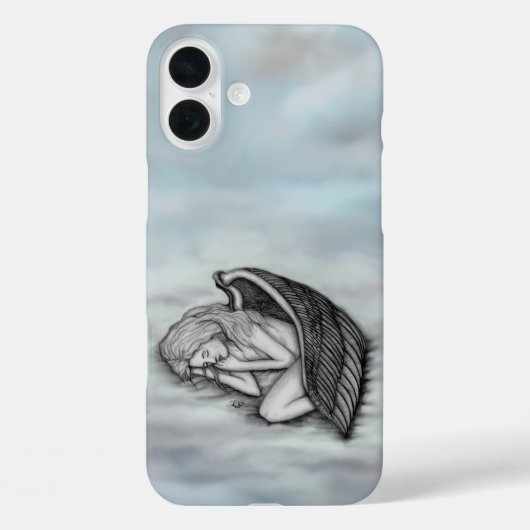 Ein schlafender Engel auf den Himmelswolken Case-Mate iPhone Hülle (Rückseite)