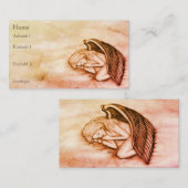 Ein schlafender Engel auf den Himmelswolken im Sum Visitenkarte (Vorne/Hinten)