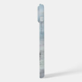 Ein schlafender Engel auf den Himmelswolken iPhone Hülle (Linke Seite)