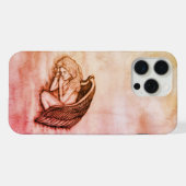 Ein schlafender Engel auf den Himmelswolken iPhone Hülle (Rückseite (Horizontal))