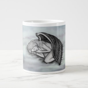 Ein schlafender Engel auf den Himmelswolken Jumbo-Tasse