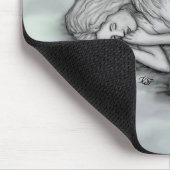 Ein schlafender Engel auf den Himmelswolken Mousepad (Ecke)