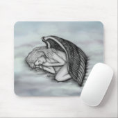 Ein schlafender Engel auf den Himmelswolken Mousepad (Mit Mouse)