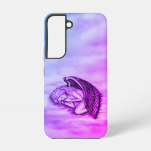 Ein schlafender Engel auf den Himmelswolken Samsung Galaxy Hülle
