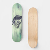 Ein schlafender Engel auf den Himmelswolken Skateboard (Vorderseite)