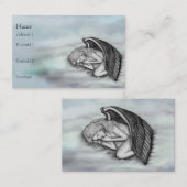 Ein schlafender Engel auf den Himmelswolken Visitenkarte (Vorne/Hinten)