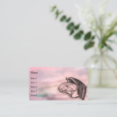 Ein schlafender Engel auf den Himmelswolken Visitenkarte (Stehend Vorderseite)