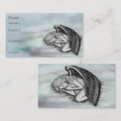 Ein schlafender Engel auf den Himmelswolken Visitenkarte (Vorne/Hinten)