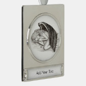 Ein schlafender Engel Banner-Ornament Silber (Rechts)