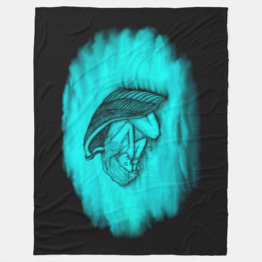 Ein schlafender Engel Fleecedecke (Vorderseite)