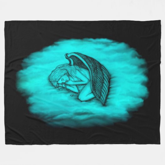 Ein schlafender Engel Fleecedecke (Vorderseite (Horizontal))