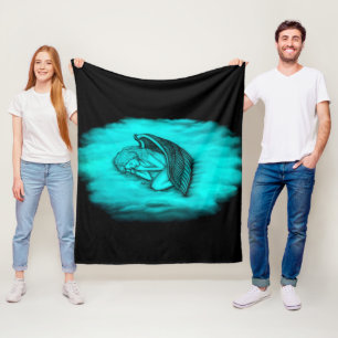 Ein schlafender Engel Fleecedecke