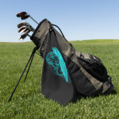 Ein schlafender Engel Golfhandtuch (Gras)
