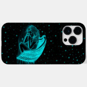 Ein schlafender Engel in Schwarz und Grün Case-Mate iPhone Hülle (Rückseite (Horizontal))