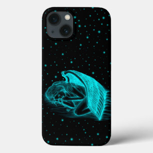Ein schlafender Engel in Schwarz und Grün Case-Mate iPhone Hülle