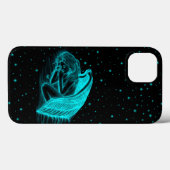 Ein schlafender Engel in Schwarz und Grün Case-Mate iPhone Hülle (Rückseite (Horizontal))