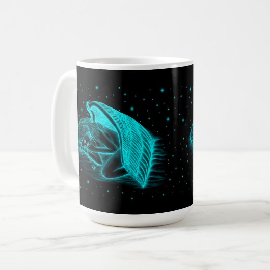 Ein schlafender Engel Kaffeetasse (Vorderseite Links)