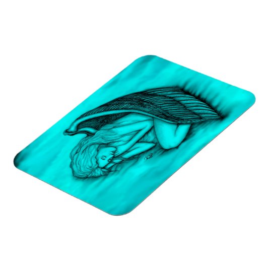 Ein schlafender Engel Magnet (Linke Seite)