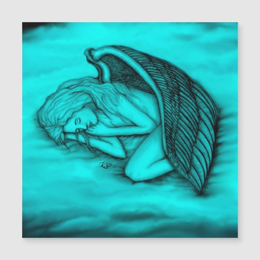 Ein schlafender Engel Magnetkarte (Vorderseite)