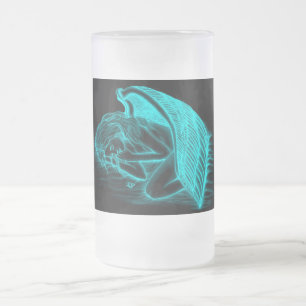 Ein schlafender Engel Mattglas Bierglas