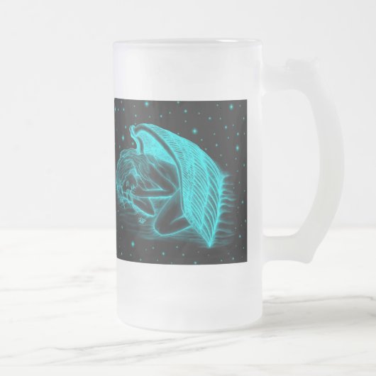 Ein schlafender Engel Mattglas Bierglas (Rechts)