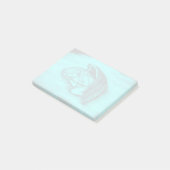 Ein schlafender Engel Post-it Klebezettel (angewinkelt)