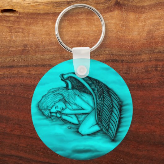 Ein schlafender Engel Schlüsselanhänger (Vorderseite)