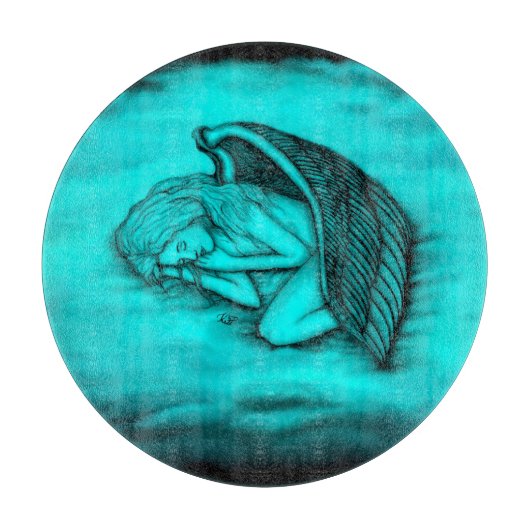 Ein schlafender Engel Schneidebrett (Vorderseite)