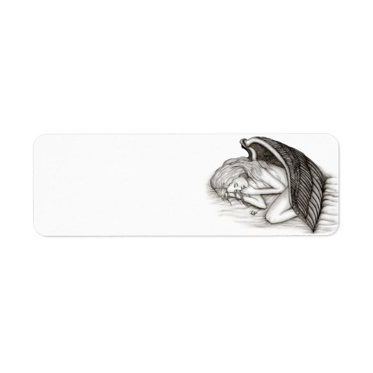 Ein schlafender Engel , schwarz und weiß (Vorne)