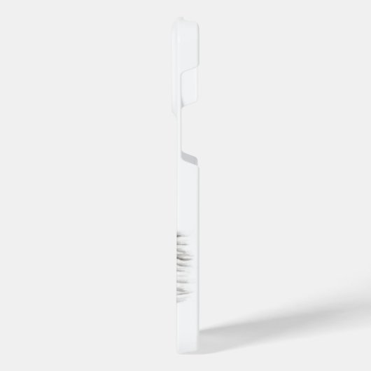 Ein schlafender Engel , schwarz-weiß Design iPhone Hülle (Linke Seite)