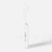 Ein schlafender Engel , schwarz-weiß Design iPhone Hülle (Linke Seite)