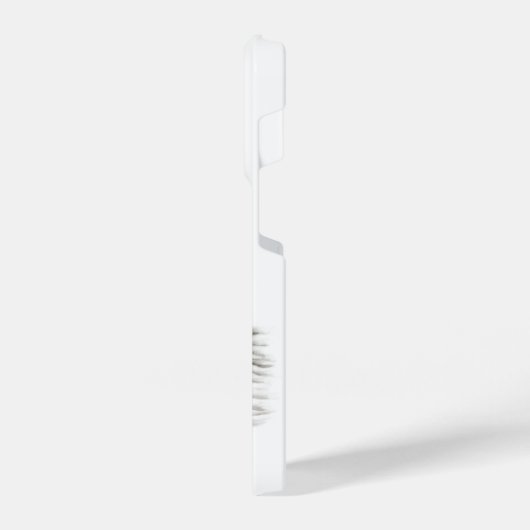 Ein schlafender Engel , schwarz-weiß Design iPhone Hülle (Linke Seite)